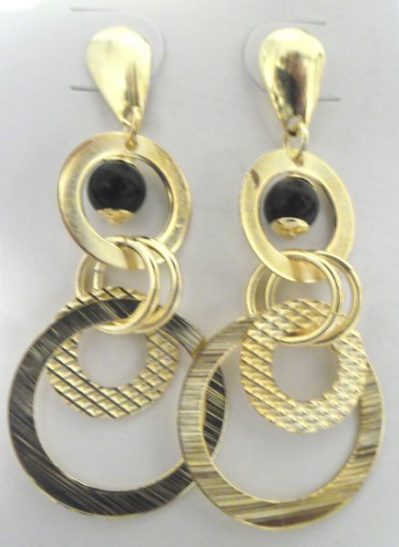 Brinco folheado a ouro (b01)